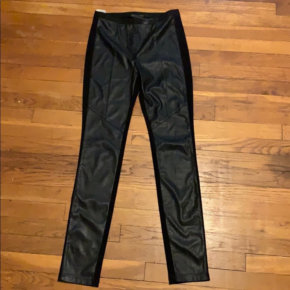 BCBG leather leggings